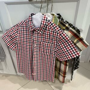 Lot of 3 Gymboree and Crazy 8 little boy size 7/8 button down shirts